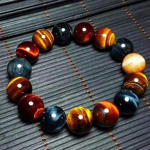 8mm multicolor tiger eye - 8mm,